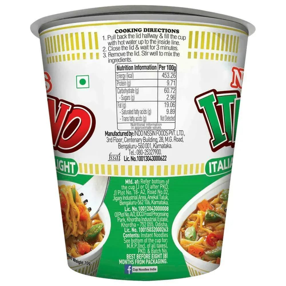 Nissin Italiano Instant Cup Noodles 70 g Main Image 3