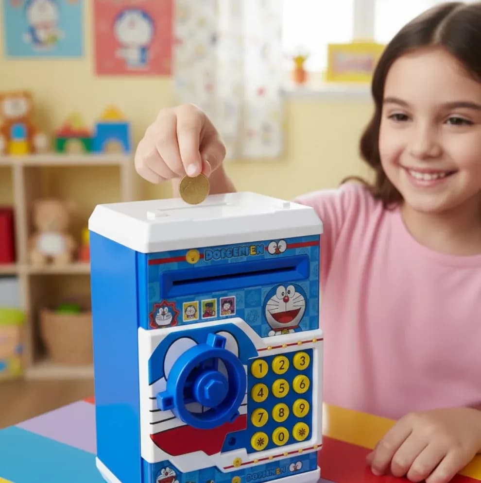 Electronic Piggy Bank ATM with Password for Kids Savings Main Image 5