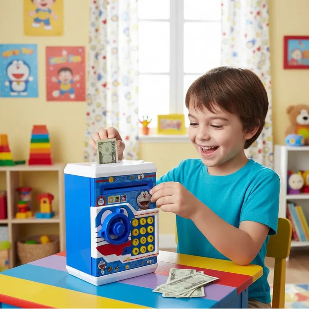 Electronic Piggy Bank ATM with Password for Kids Savings Main Image 1