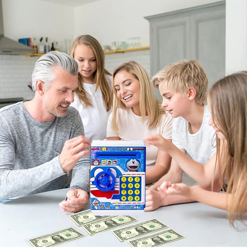 Electronic Piggy Bank ATM with Password for Kids Savings Main Image 3