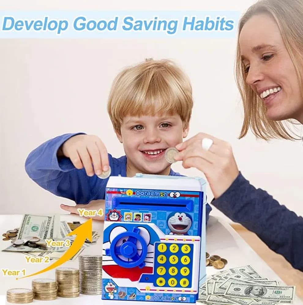 Electronic Piggy Bank ATM with Password for Kids Savings Main Image 4
