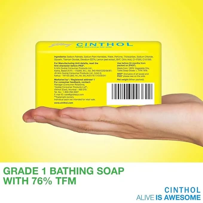 CINTHOL LIME REFRSHING DEO SOAP Main Image 4