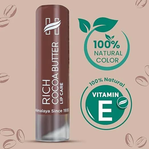 Himalaya Rich Cocoa Butter Lip Balm | 4.5gm | Repairs Chapped Lips Main Image 2