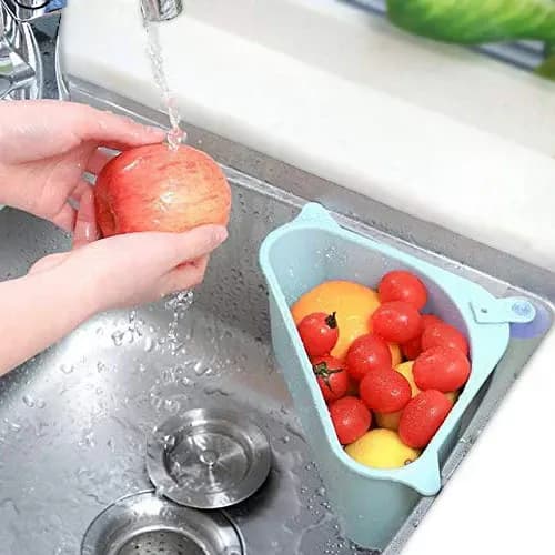 Triangular Multi Functional Drainer Shelf Sink Main Image 2