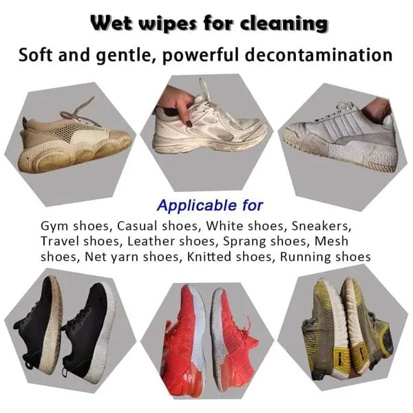 Shoe Cleaning Wet Wipes Main Image 4