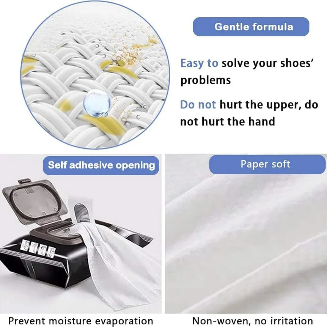 Shoe Cleaning Wet Wipes Main Image 1