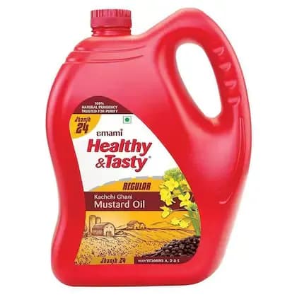 Emami Healthy & Tasty Kachi Ghani Mustard Oil 4.125 kg Main Image 1