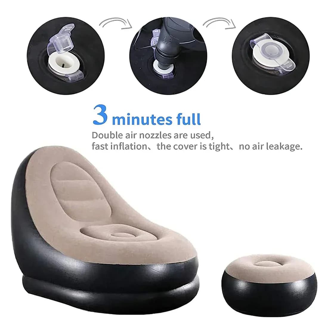 Portable Indoor/Outdoor Air Sofa, Couch Main Image 6