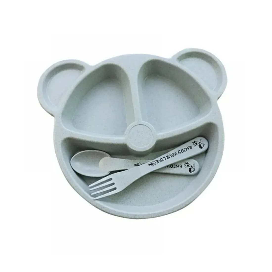 Kids 3 Compartment Food Tray ( 1 Set) Main Image 4