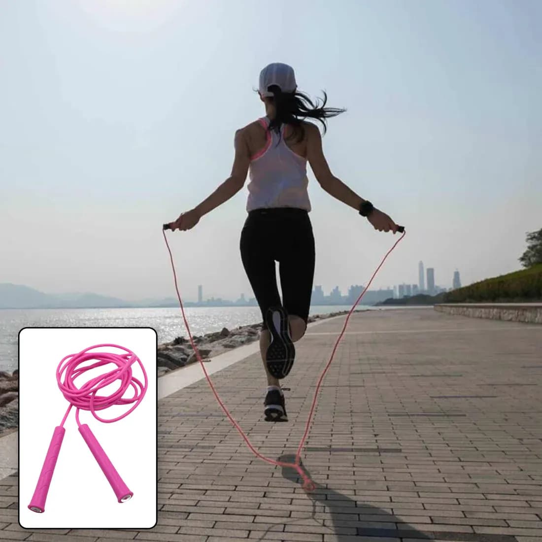 3m Plastic Adjustable Jump Rope Main Image 4