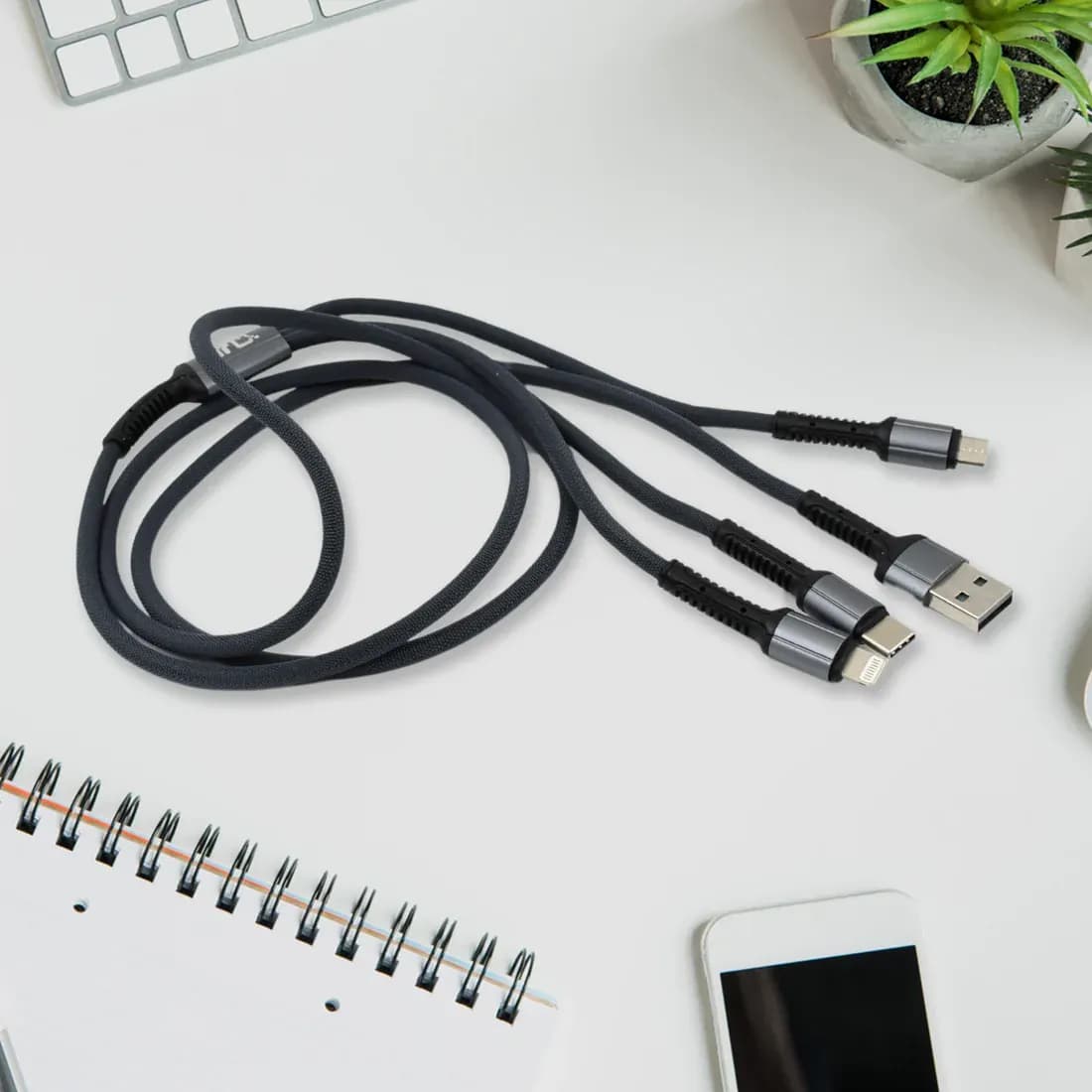 JK 3 In 1 Multi Super Fast Charging Cable Main Image 4