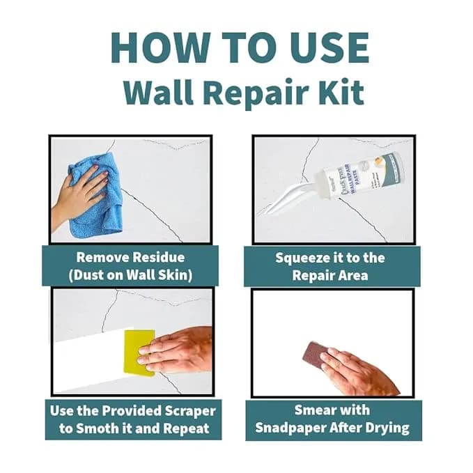 CARTREF Wall Repair Paste wall crack repair for repairing damaged wall mending agent wall crack filler hole filler putty paste waterproof Main Image 3