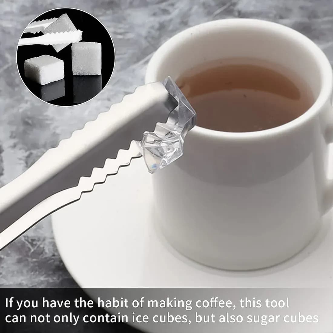 Tong For Lifting Ice Cubes, Sugar Cubes Main Image 3