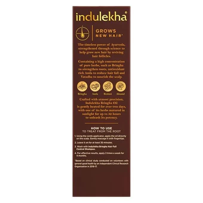 Indulekha Bringha Oil|| Reduces Hair Fall and Grows New Hair|| 100% Ayurvedic Oil|| 250ml Main Image 1