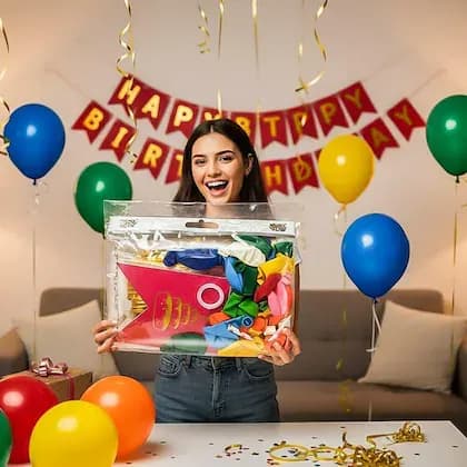 VIVID VIBES BIRTHDAY PARTY COMBO BALLOON 25P Main Image 1
