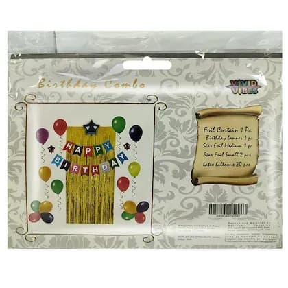 VIVID VIBES BIRTHDAY PARTY COMBO BALLOON 25P Main Image 3