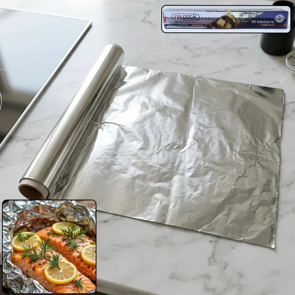 Premium Aluminium Foil Paper Roll (18 Mtr) Main Image 8