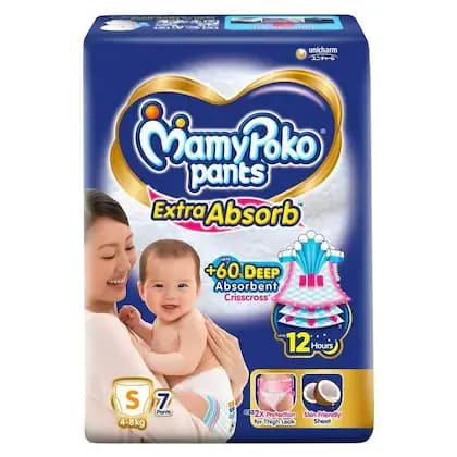 MAMYPOKO PANTS EXTRA ABSORB S 4-8KG Main Image 3