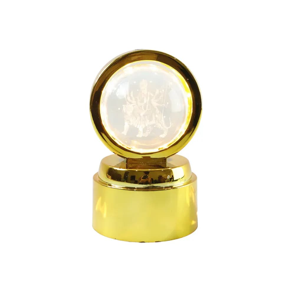 3D Crystal Ball LED Decorative Night Lamp with Goddess Design Main Image 3
