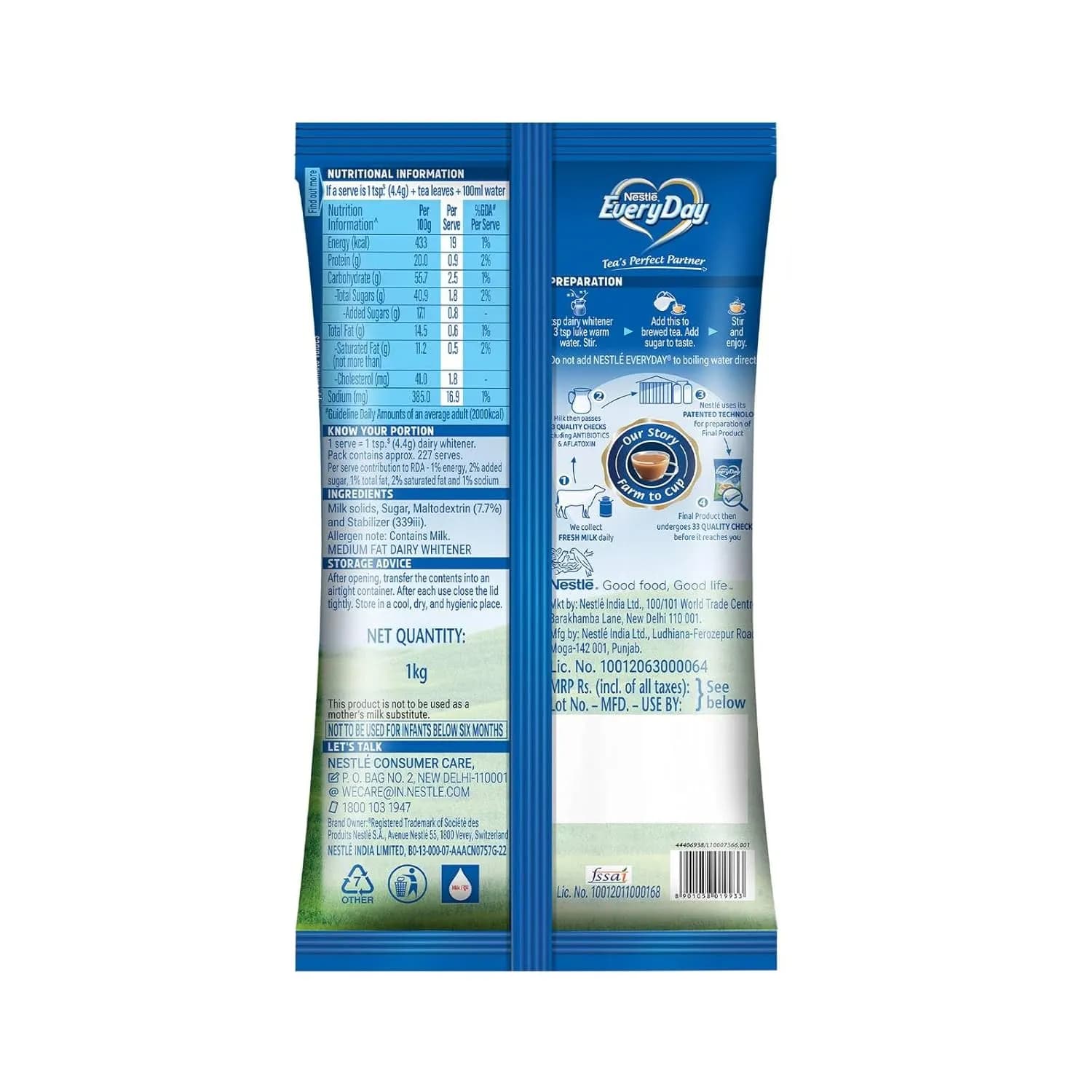 EVERDAY DAIRY WHITENER 1KG Main Image 2