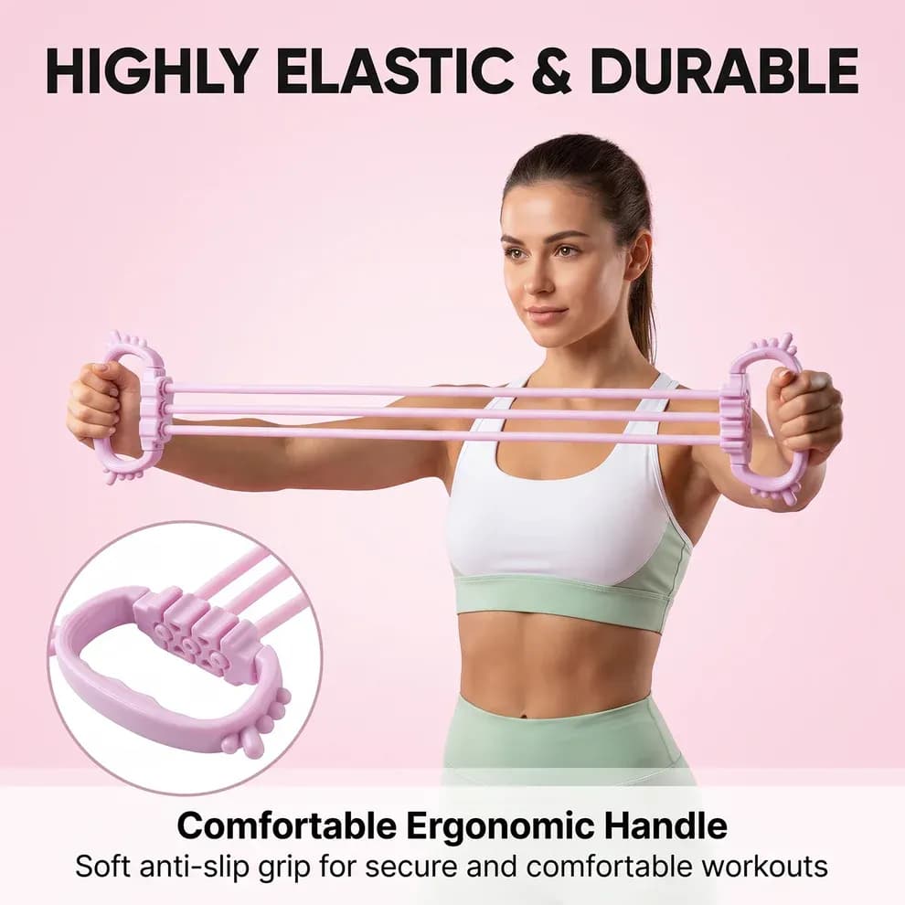 Chest Expander Puller 3 Tube Resistance Band Main Image 1