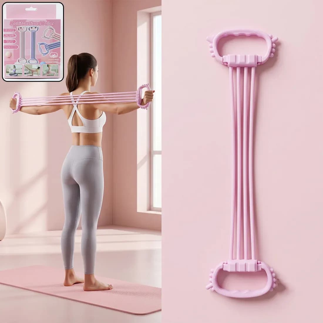 Chest Expander Puller 3 Tube Resistance Band Main Image 6