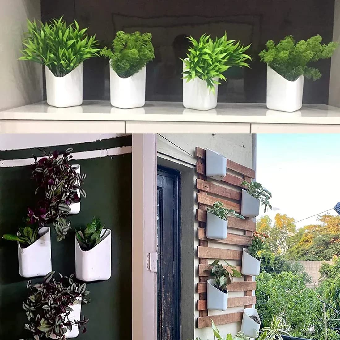 Plastic Vertical Hanging Planter Pot Main Image 2