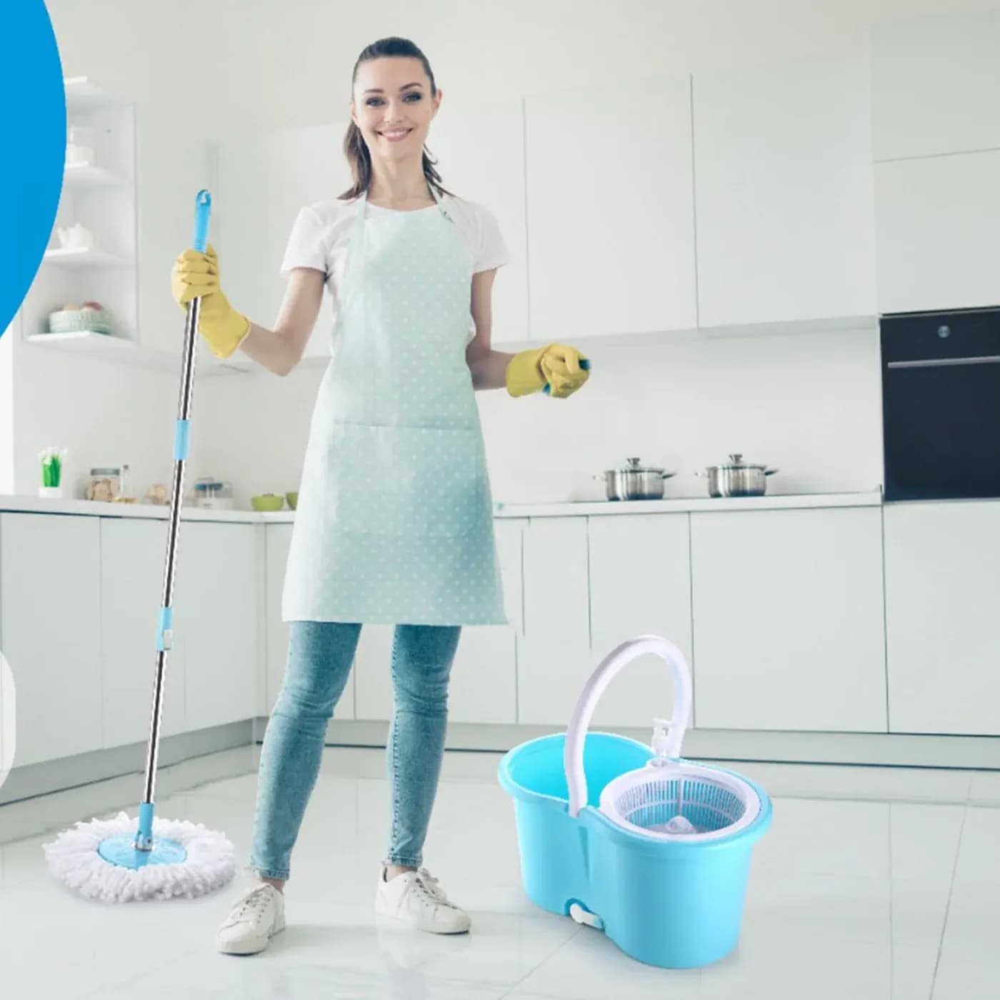 Plastic Spinner Bucket Mop Main Image 1
