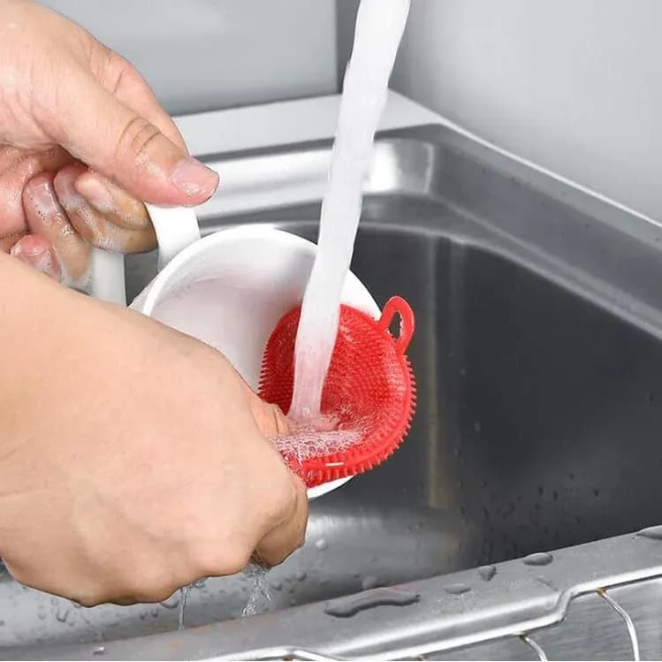 Silicon Dish Scrubber Sponge Main Image 1