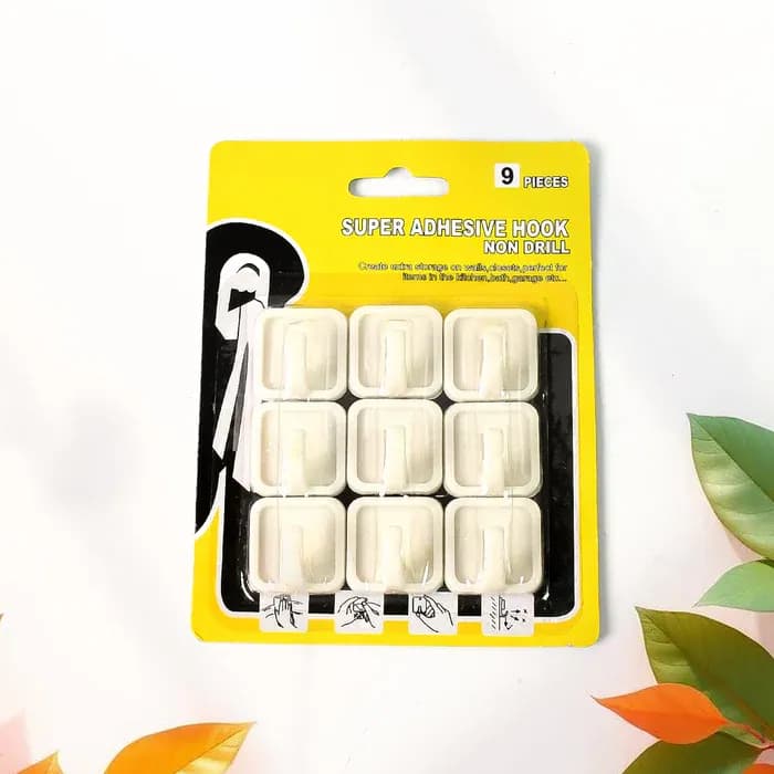 Super Adhesive Hook (9 pcs) Main Image 2