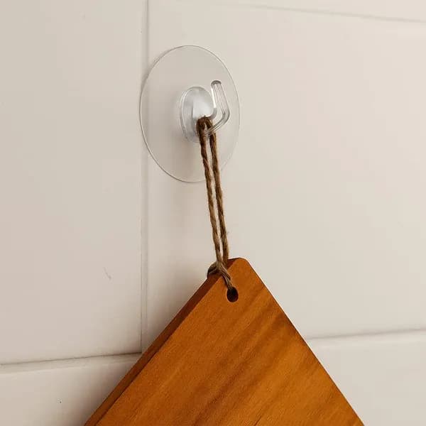 Transparent Wall-Mount Hook With Strong Grip Main Image 6