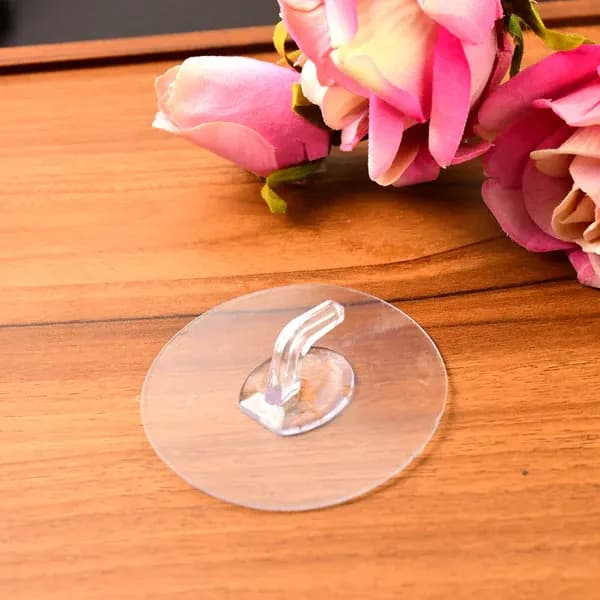 Transparent Wall-Mount Hook With Strong Grip Main Image 5