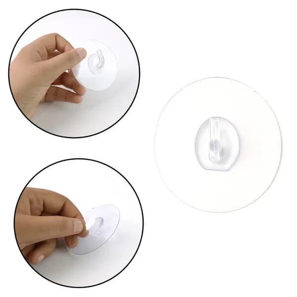 Transparent Wall-Mount Hook With Strong Grip Main Image 4