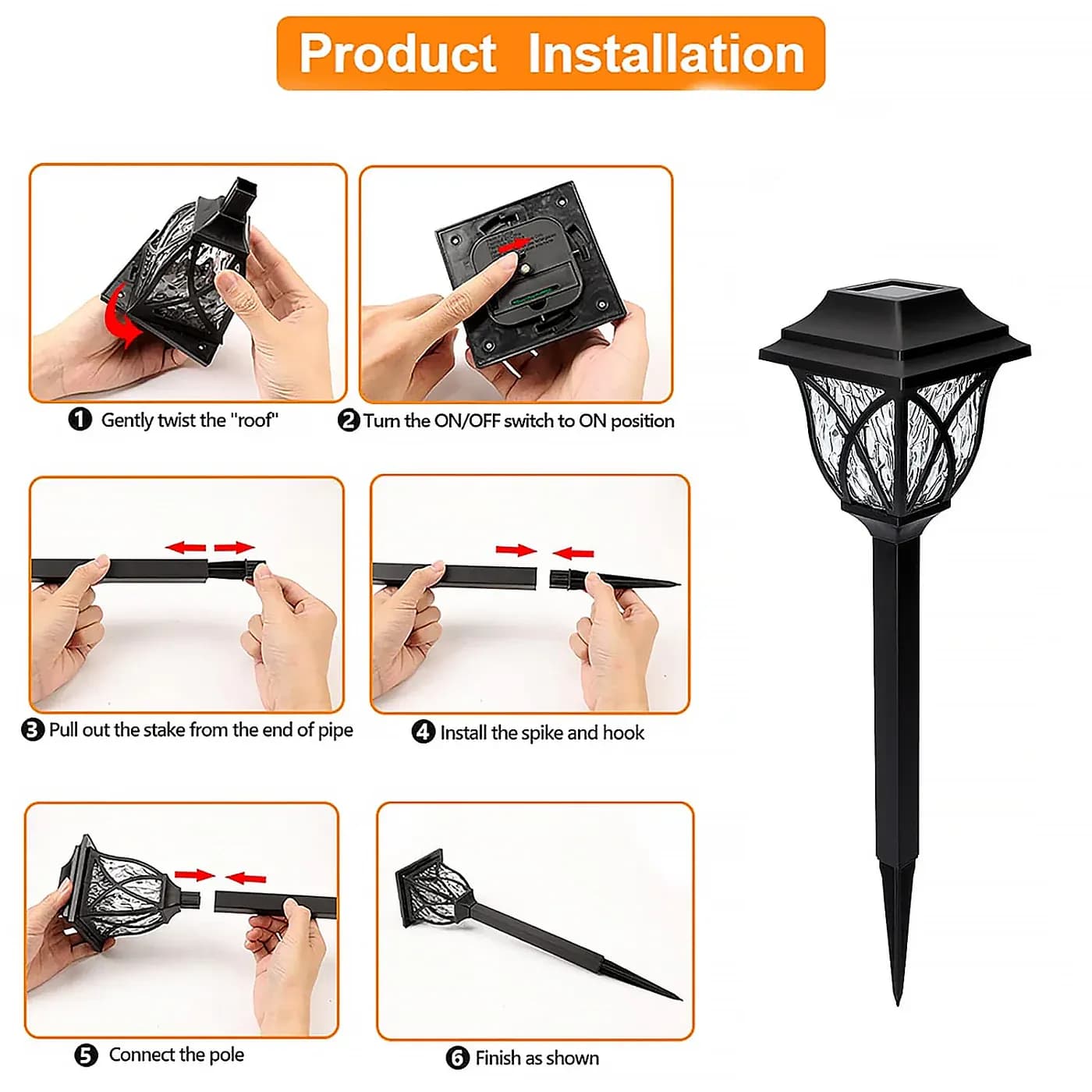 LED Outdoor Stake Spotlight Fixture pack of 2 Main Image 3